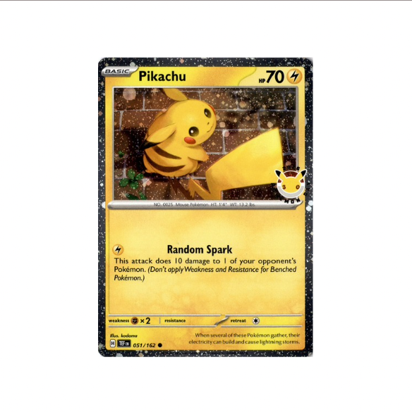 NM - Pikachu Cosmos Holo PKMD 2025 Promo - #051/162