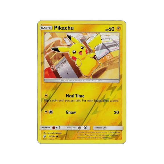 NM - Pikachu Reverse Holo UFMD - #55/236