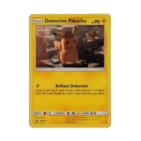 NM - Detective Pikachu Cosmos Holo BS Promo - #SM194
