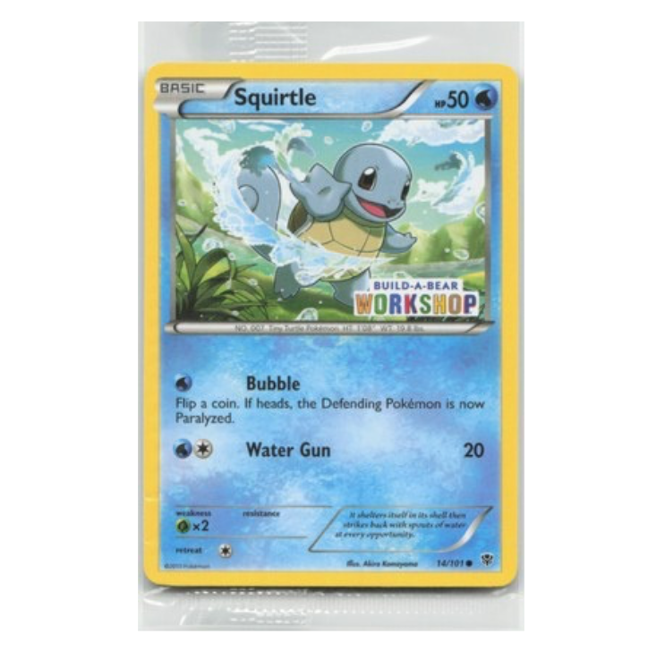 SEALED - Squirtle Build-A-Bear Workshop Promo - #14/101