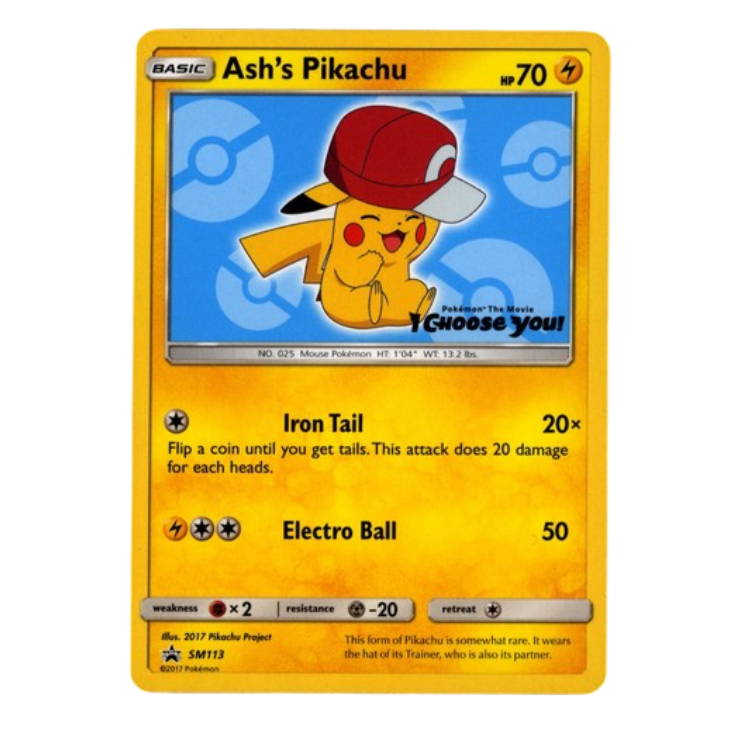 NM - Ash's Pikachu BS Promo - SM113