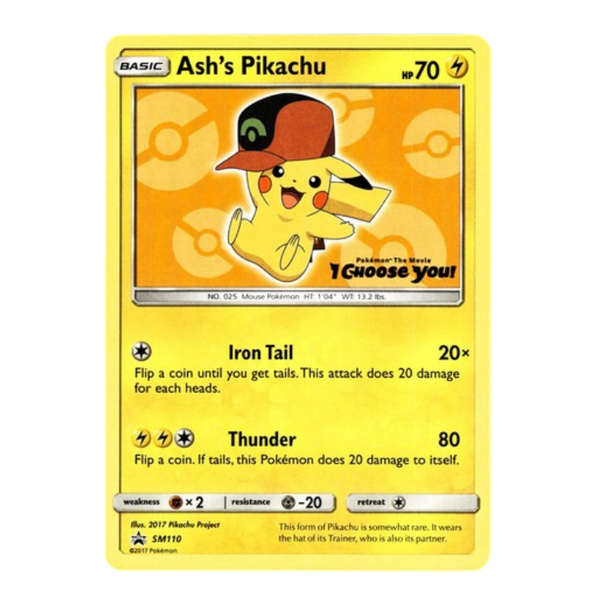NM - Ash's Pikachu BS Promo - SM110