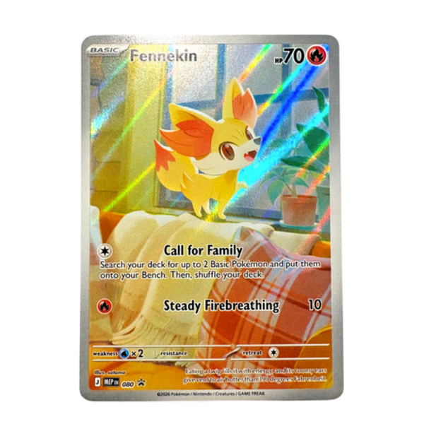 NM - Fennekin Illustration Art BS Promo - #80