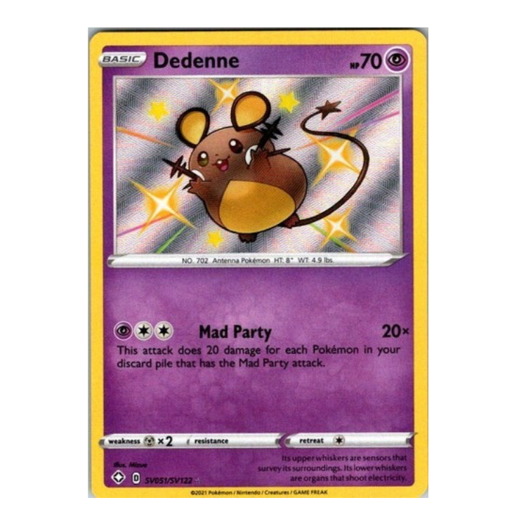 NM - Dedenne Shiny Vault SHFT - SV051/SV122