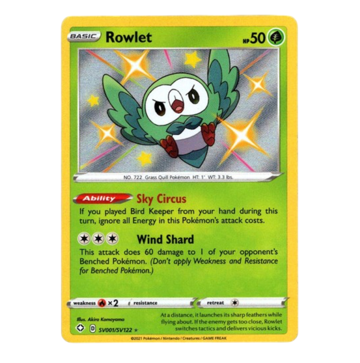 NM - Rowlet Shiny Vault SHFT - SV001/SV122