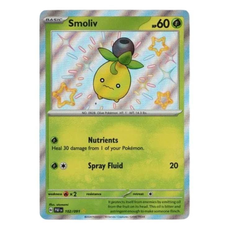 NM - Smoliv Shiny Rare PDFT - #102/091
